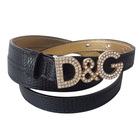 ceinture femme cuir dolce gabbana|Ceinture Devotion en cuir lux en Noir pour femme.